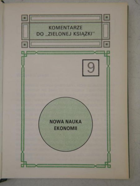 Nowa nauka ekonomii