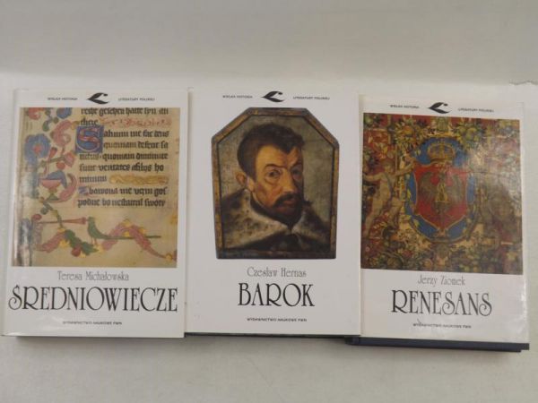 Michałowska Teresa  Ziomek  - Wielka historia literatury polskiej, zestaw 3 książek