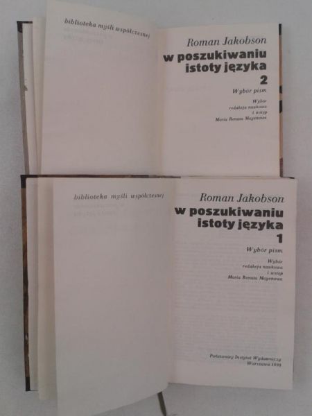 W poszukiwaniu istoty języka, Tom 1-2
