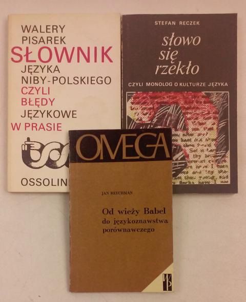 Od wieży Babel do językoznawstwa porównawczego  Słownik języka niby-polskiego, czyli błędy językowe w prasie  Słowo się rzekło
