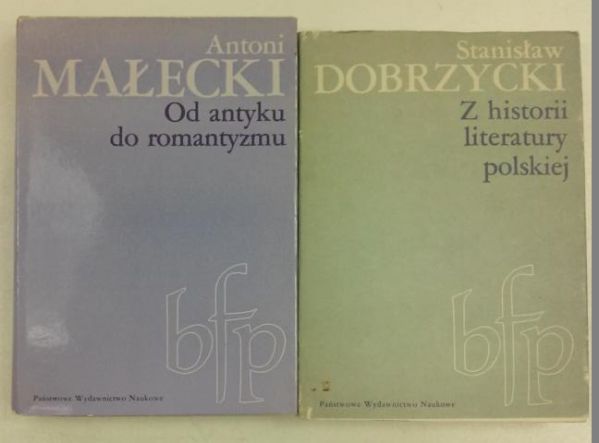 Dobrzycki Stanisław / Małecki Antoni - Z historii literatury polskiej / Od antyku do romantyzmu