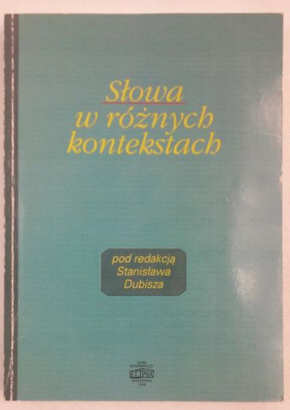 Słowa w różnych kontekstach, Autograf
