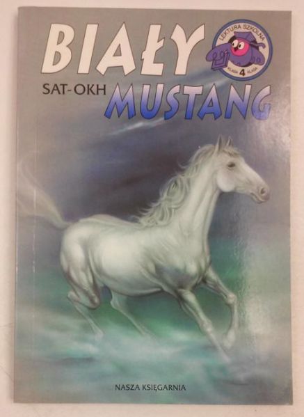 Biały mustang