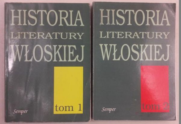 Historia literatury włoskiej, Tom I-II