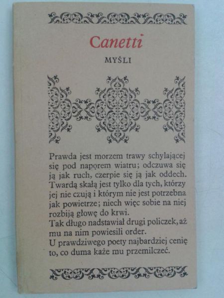 Canetti Elias - Myśli