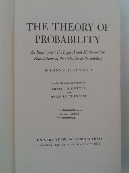 The Theory of Probability