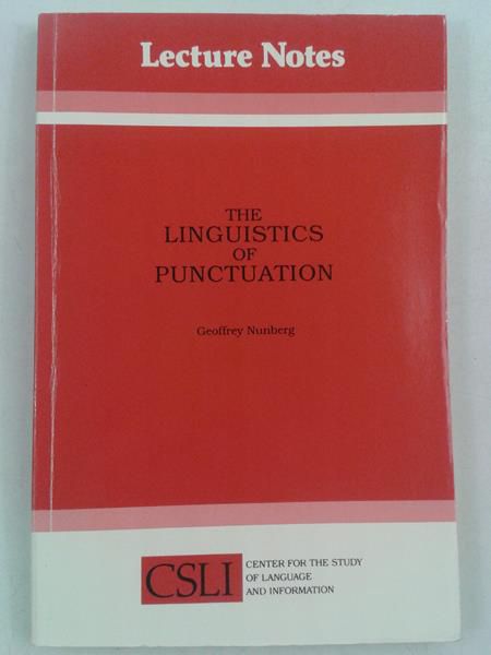 The Linguistics of Punctuation