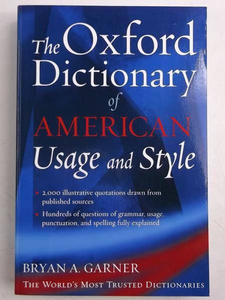 The Oxford of American Usage and Style