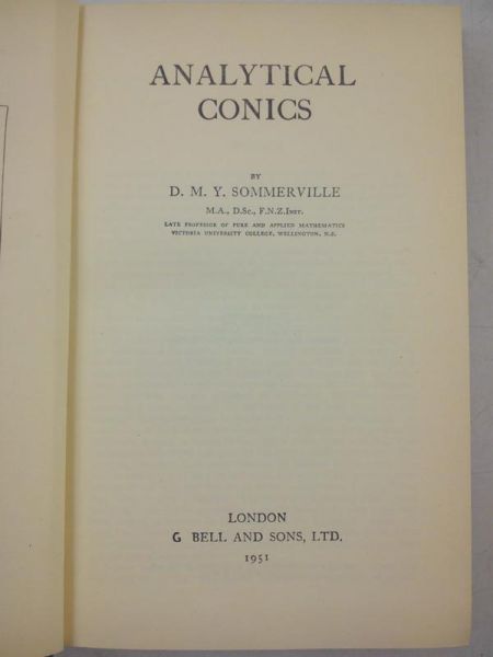 Analytical Conics