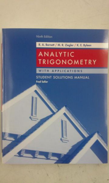 Barnett R.A. - Analytic Trigonometry with Applications