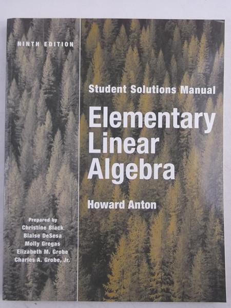 Elementary Linear Algebra