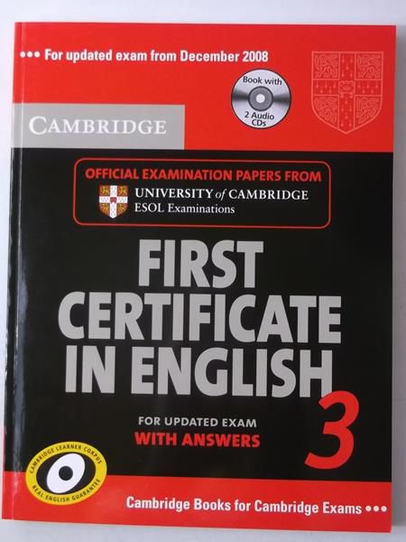 Cambridge First Certificate in English 3, +CD