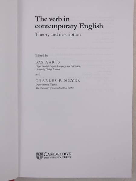 Aarts Bas - The Verb in Contemporary English