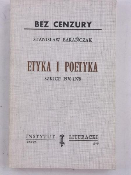 Etyka i poetyka. Szkice 1970-1978