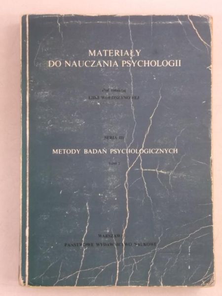 Materiały do nauczania psychologii, Tom III
