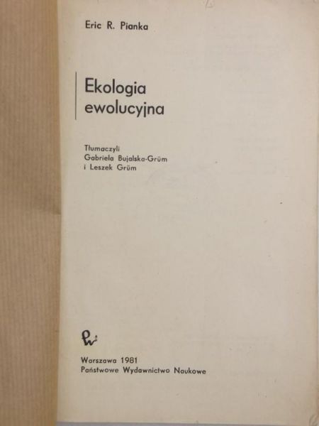 Ekologia ewolucyjna