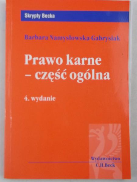 Prawo karne-część ogólna