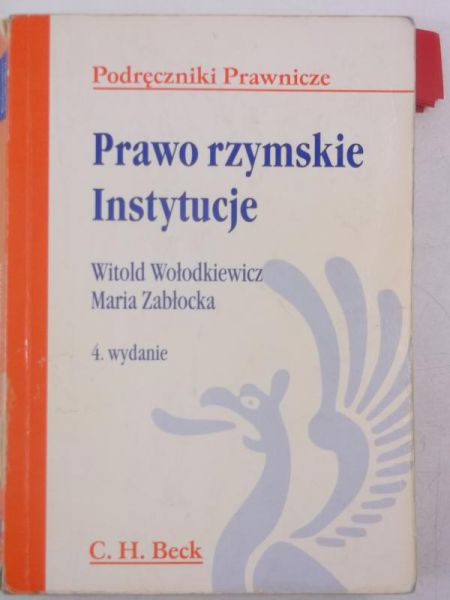 Zabłocka Maria - Prawo rzymskie. Instytucje