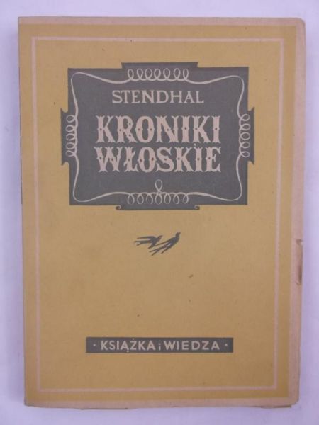 Stendhal - Kroniki włoskie, 1949 r.