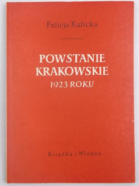 Powstanie Krakowskie 1923 roku