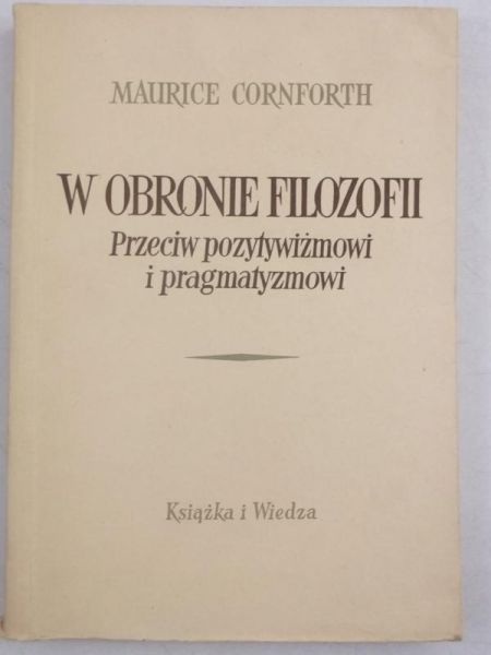 W obronie filozofii