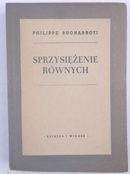 Buonarroti Philippe - Sprzysiężenie równych
