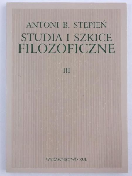 Studia i szkice filozoficzne, Nowa