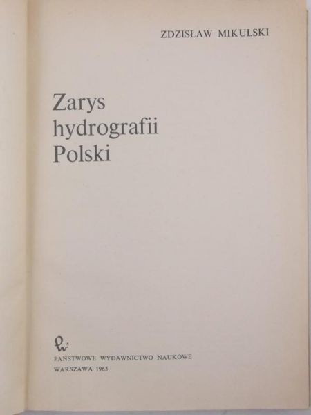 Zarys hydrografii Polski