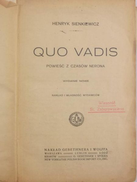 Quo Vadis, 1913 r.