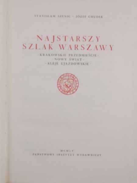 Najstarszy szlak Warszawy