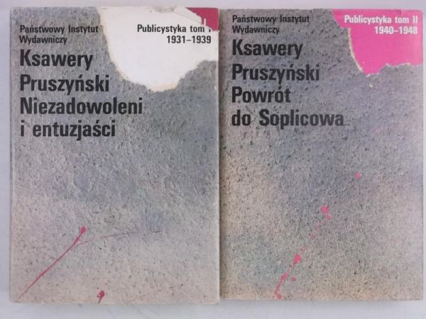 Pruszyński Ksawery - Publicystyka, Tom I i II