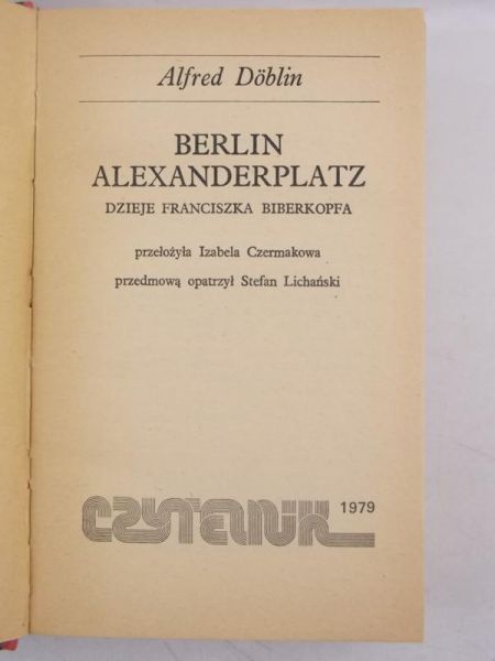 Doblin Alfred - Berlin Alexanderplatz
