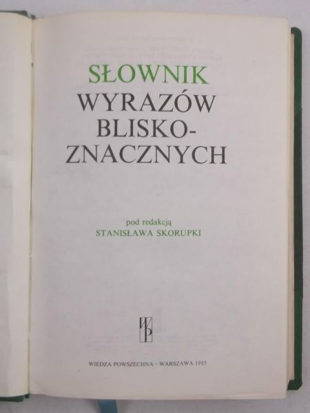 Słownik wyrazów blisko-znacznych