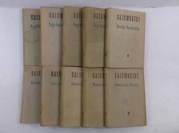 Galsworthy John - Saga Rodu Forsyteów, Nowoczesna Komedia, Koniec Rozdziału, Na giełdzie Forsyetów, 10 tomów