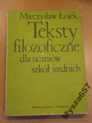 Teksty Filozoficzne Dla Uczniów Szkół