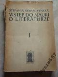 Wstęp Do Nauki O Literaturze T. I
