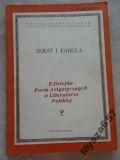 Niedzielski Czesław, Sławiński Janusza (red.)  - Tekst i fabuła