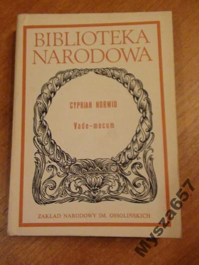 Cyprian Norwid VADE - MECUM BN