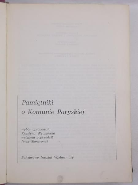 Pamiętniki o Komunie Paryskiej