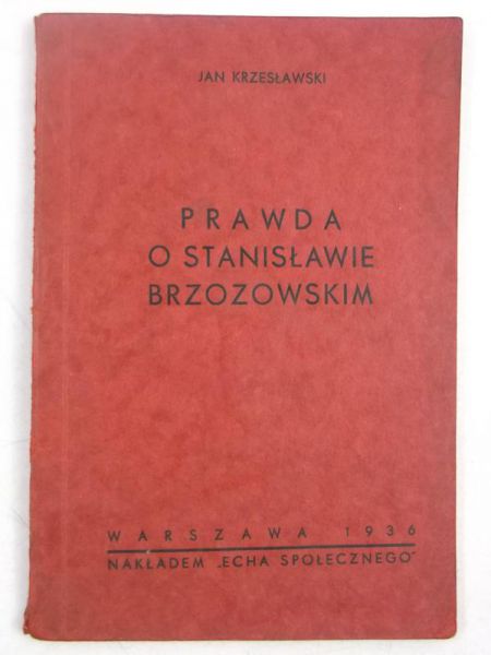 Prawda o Stanisławie Brzozowskim, 1936 r.