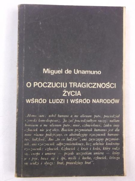 O poczuciu tragiczności życia wśród ludzi i wśród narodów