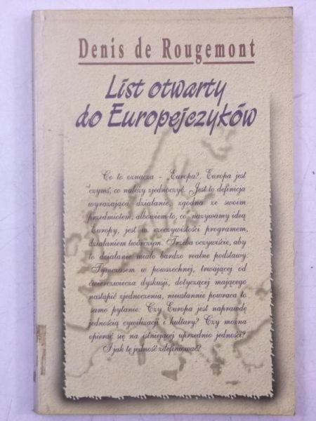 List otwarty do Europejczyków
