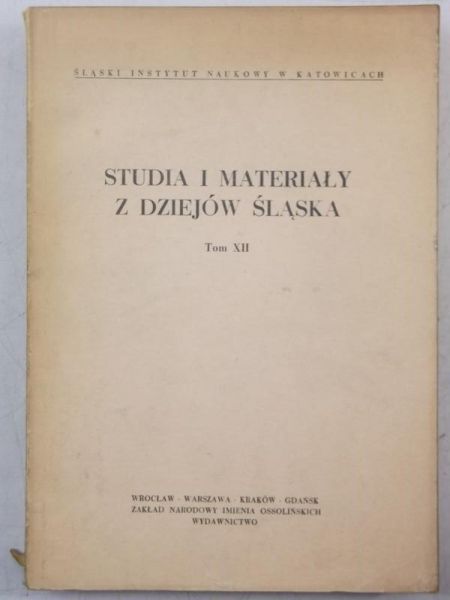 Studia i materiały z dziejów Śląska