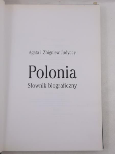 Judycki Zbigniew - Polonia. Słownik bibliograficzny