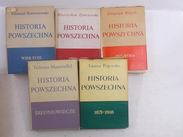 T., Wójcik Z., Pajewski J, Żywczyński M., Rostworowski E. - Historia Powszechna, 5 tomów
