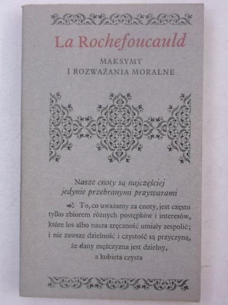 La Rochefoucauld. Maksymy i rozważania moralne