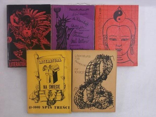 Literatura na świecie, nr 1 (186) styczeń 1987, nr 10 (207) październik 1988, nr 1-100, nr 12 (137) grudzień 1982, nr 10 (102) październik 1979