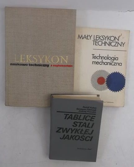 Tablice stali zwykłej jakości  Technologia mechaniczna  Leksykon naukowo-techniczny z suplementem