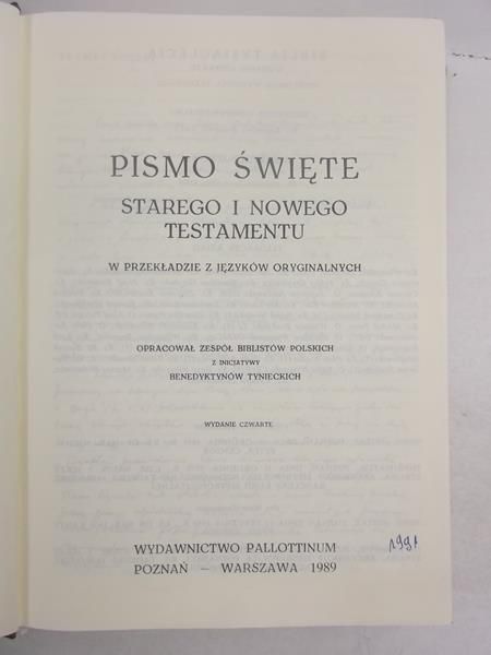 Dynarski Kazimierz (opr.) - Pismo święte starego i nowego testamentu