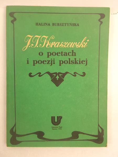 Bursztyńska Halina - J. I. Kraszewski o poetach i poezji polskiej